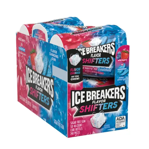 [034000702060] ICE BREAKERS ICE CUBES WILD BERRY-COOL MINT 6PK