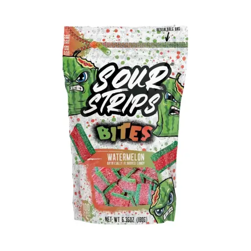 [7257] SOUR STRIPS BITES WATERMELON 180G