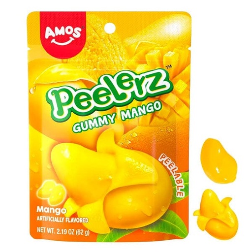 [810051807974] AMOS PEELERZ GUMMY MANGO 170G 