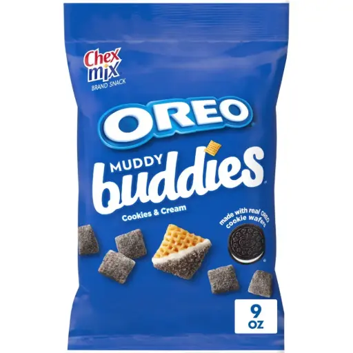 [016000507043] CHEX MIX MUDDY BUDDIES COOKIES & CREAM 120G 
