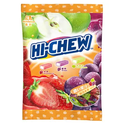 HI-CHEW MORINAGA (GRAPE/STRAW/APPLE) 90G (CHINA)