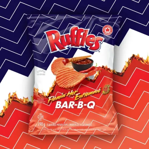 [060410047460] RUFFLES FLAMIN HOT BBQ 200g