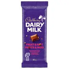 CADBURY DAIRY MILK FRUIT & NUT 90G 