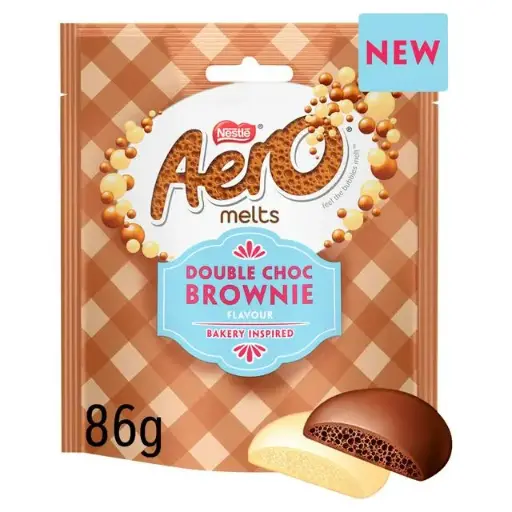 AERO MELTS DOUBLE CHOCO BROWNIE 86G (UK)