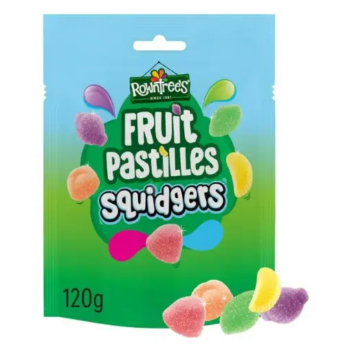 [8445291405295] ROWNTREES FRUIT PASTILLES SQUIDGERS 120G (UK)