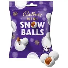 CADBURY MINI SNOW BALLS 74G (UK)