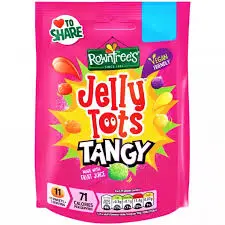 ROWNTREES JELLY TOTS TANGY 140G (UK)