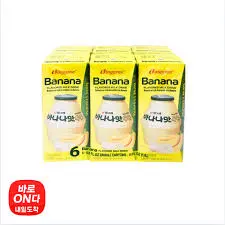 [15041] BINGGRAE BANANA FLAV MILK 200ML/6CT (KOREA) 