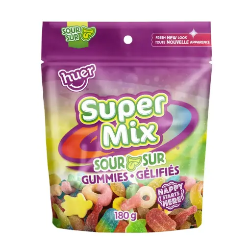 HUER SUPER MIX SOUR GUMMIES 180G