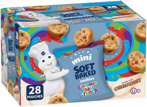 [4120] PILLSBURY MINI COOKIES CINNAMON TOAST CRUNCH 6PK 