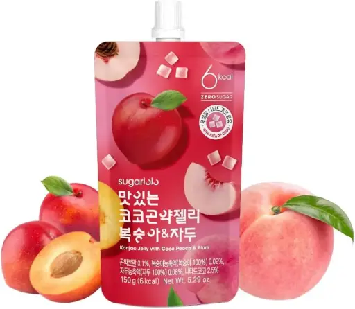 [L12008] INTAKE SUGARLOLO JELLY PEACH & PLUM 150G X10CT
