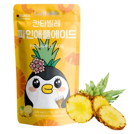 [LD2007] CANTABILE PINEAPPLE POUCH DRINK 230ML/10CT