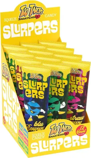 [1640B] TOO TARTS SLURPERS SOUR SQUEEZE CANDY 114G/12CT