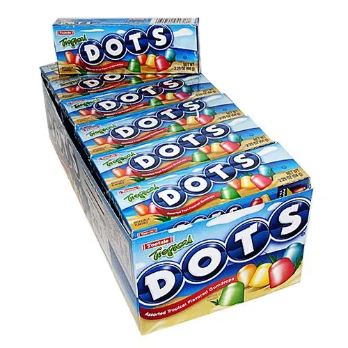 [1420A] DOTS TROPICAL ASSTD GUMDROPS 64G/24CT
