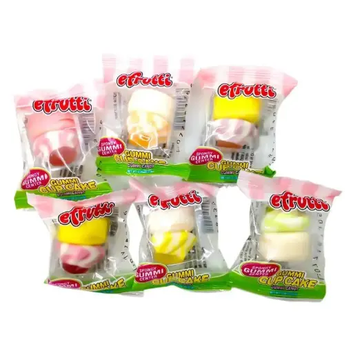 [000034] E FRUTTI BULK GUMMI CUPCAKE 909G / 60CT