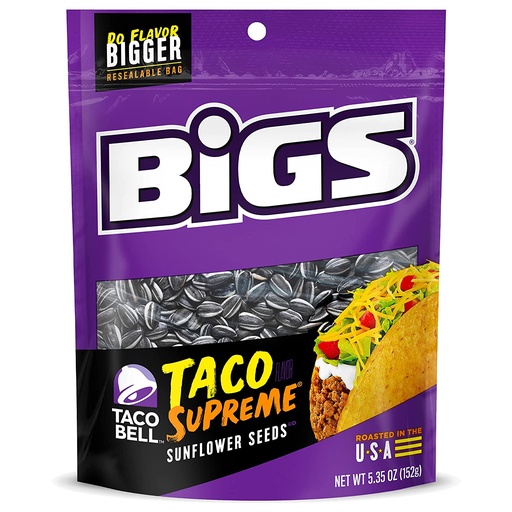 BIGS SEEDS TACO BELL SUPREME 140G (CA)