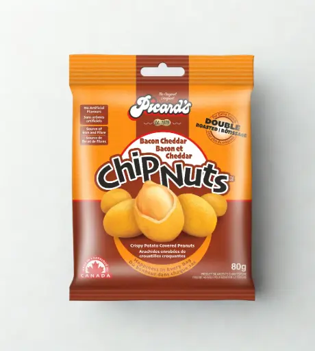 PICARD'S CHIPNUTS BACON CHEDDAR 80G