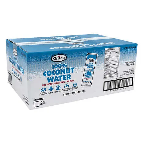 GRACE COCONUT WATER NO PULP 310ML/24CT