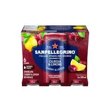 SAN PELLEGRINO CHERRY & LEMON SPARKLING DRINK 330ML/6CT
