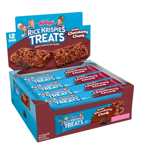 KELLOGG'S RICE KRISPIES DBL CHOCOLATE SQUARES 85G/12CT 