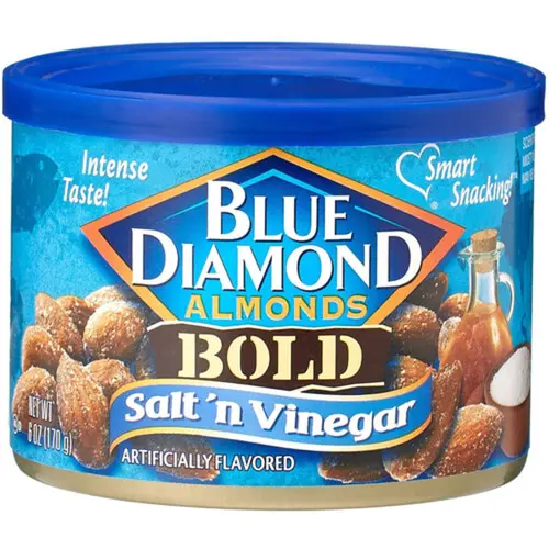 BLUE DIAMOND BOLD SALT N VINEGAR ALMONDS 170G