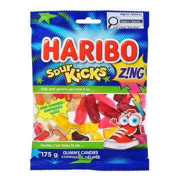 [HSK1] HARIBO SOUR KICKS ZING 175G  (CANADA)