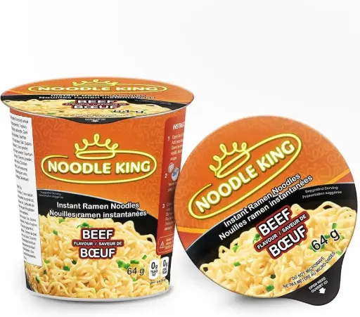 NOODLE KING BEEF CUP 64G/12PK