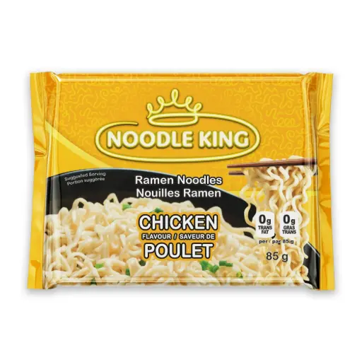 NOODLE KING CHICKEN POUCH 84G/24PK  
