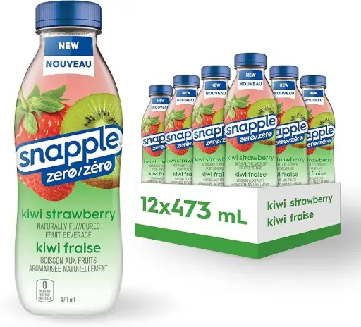 SNAPPLE ZERO KIWI STRAW. 473ML/12CT 