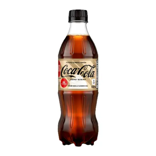 COCA COLA HOLIDAY CREAMY VANILLA  ZERO 500ML