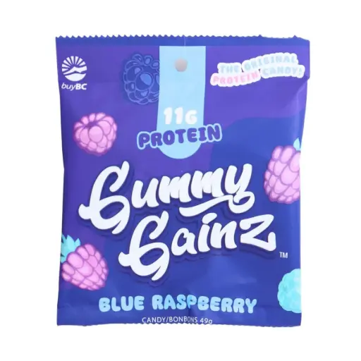 GUMMY GAINZ BLUE RASPBERRY 49G  