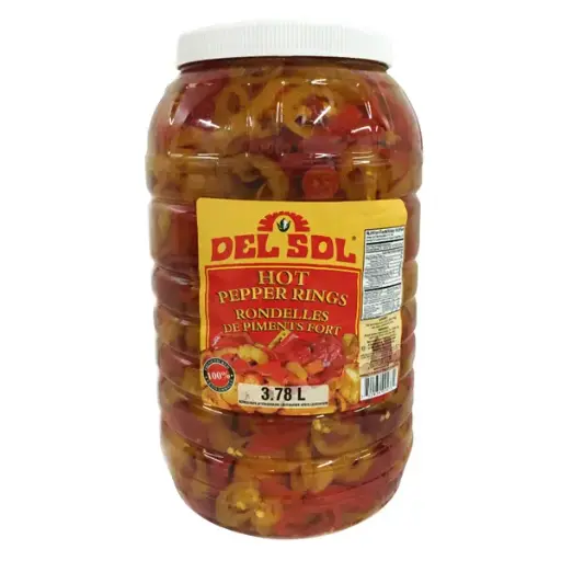 DEL SOL HOT PEPPER RINGS 3.78L
