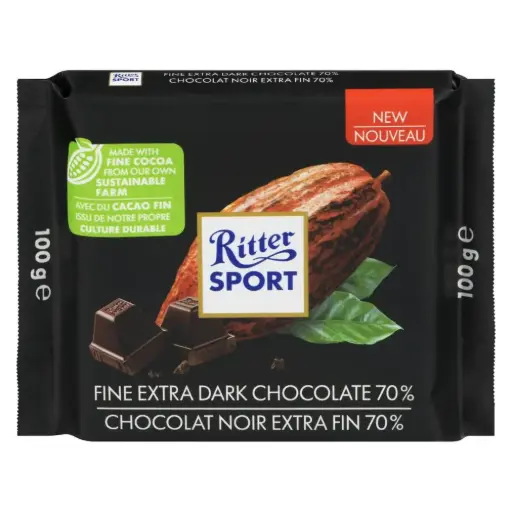 [RIT170] RITTER FINE EXTRA DARK CHOCOLATE 70% 100G 
