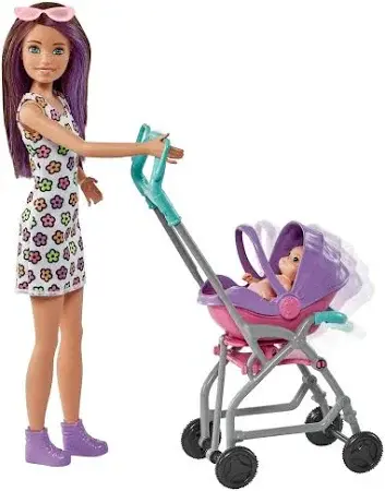 [885] DOLL W/ BABY AND STROLLER