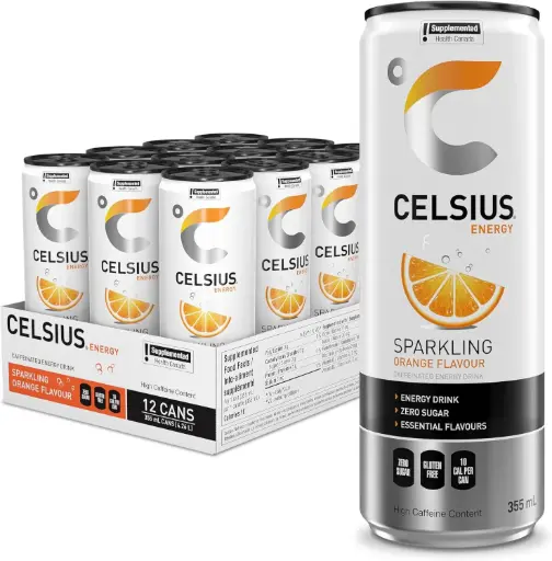 CELSIUS ENERGY ORANGE 12X355ML
