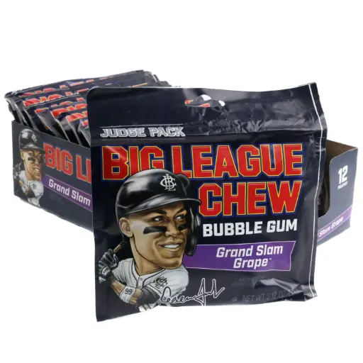 [383661] BIG LEAGUE CHEW AARON GRAPE 12CT 720G (US) 
