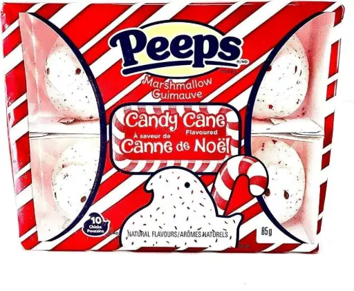 [465435] PEEPS CANDY CANE MARSHMALLOW 85G