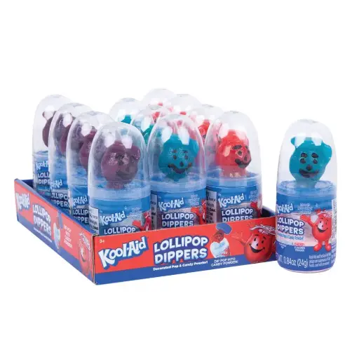 [426232] KOOL-AID LOLLIPOP DIPPERS 12PK