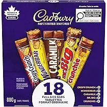 [9900.] CADBURY 18 FULL SIZE BARS BOX 880G