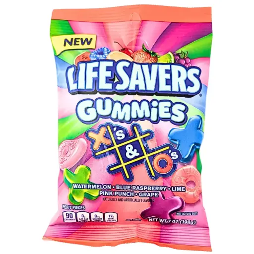 [2489] LIFESAVERS BAG GUMMIES XO 198G