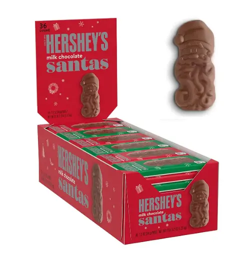 [UT7] HERSHEY'S CHOCOLATE SANTA 34G/36CT