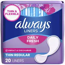 ALWAYS THIN LINERS UNSCENTED 20CT 