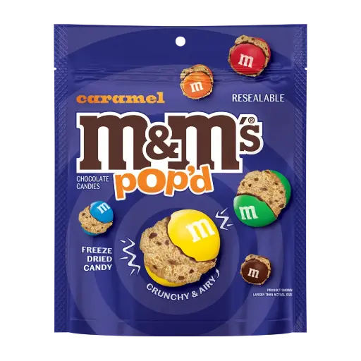 [42985] M&M CARAMEL POP'D 155G (US)