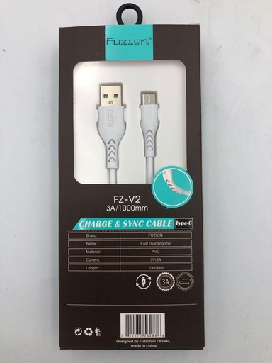 FUZION TYPE C CABLE 1M 