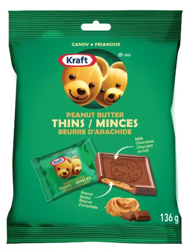[58025648] KRAFT PEANUT BUTTER THINS 30G/12CT