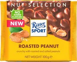 [RIT178] RITTER SPORTMILK CHOCO & ROASTED PEANUT 100G