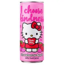 [3189.] HELLO KITTY STRAWBERRY APPLE 250ML/24CT (UK)