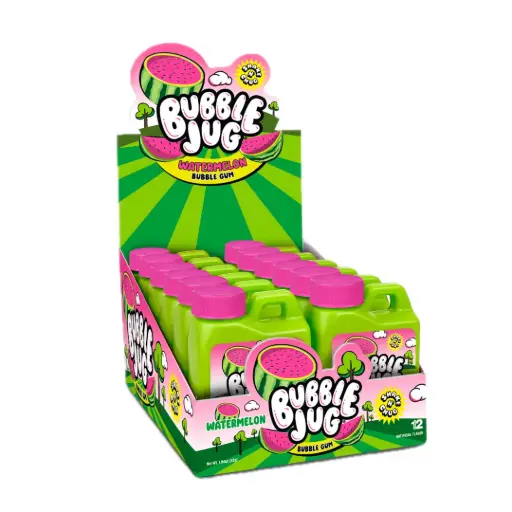 [100800.] BUBBLE JUG GUM WATERMELON 55G/ 12CT 