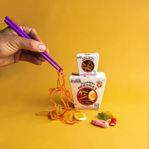 [KTY-93931] GUMMY NOODLE CANDY MIX 42G/12CT