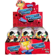 [KDM-93958] CHAMPION CHEWS GUMBALL MACHINE 40G/12CT